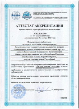 31. Accreditation certificate